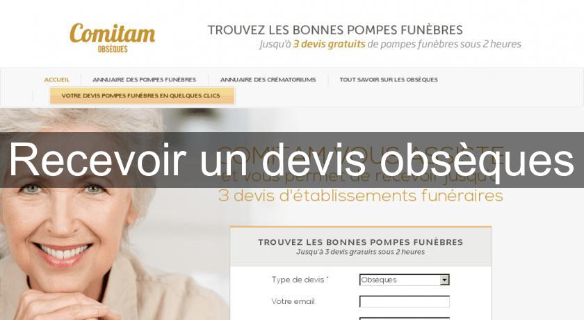 Recevoir un devis obsèques Recevoir un devis obsèques