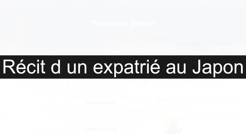 Récit d'un expatrié au Japon Récit d'un expatrié au Japon