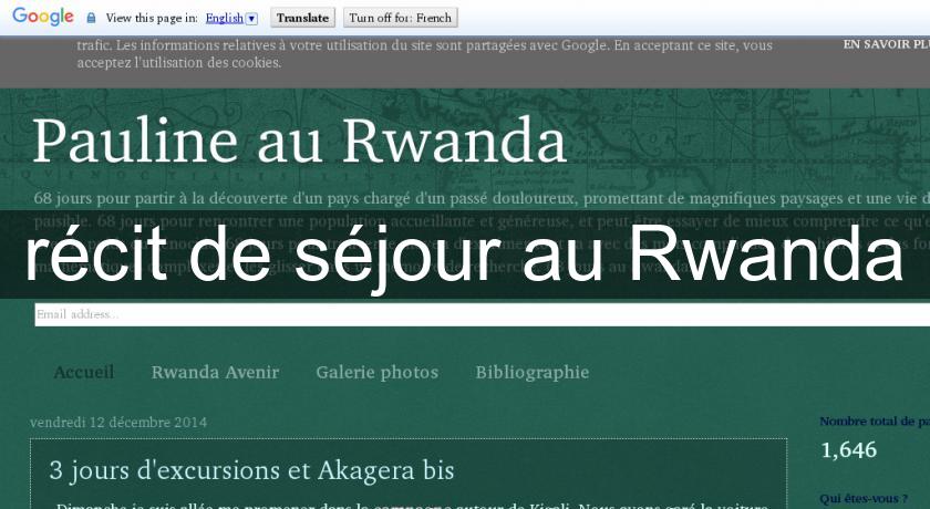 récit de séjour au Rwanda