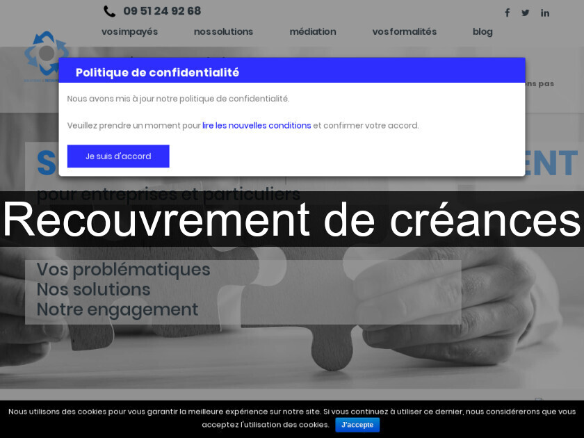 Recouvrement de créances Recouvrement de créances