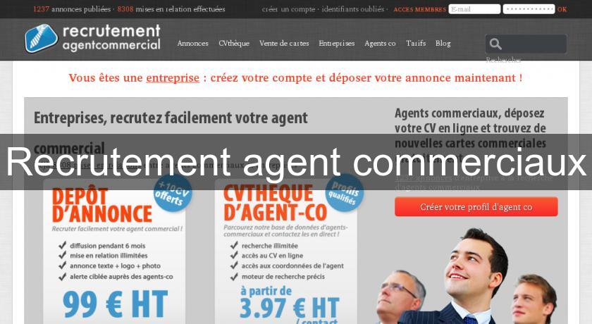 Recrutement agent commerciaux