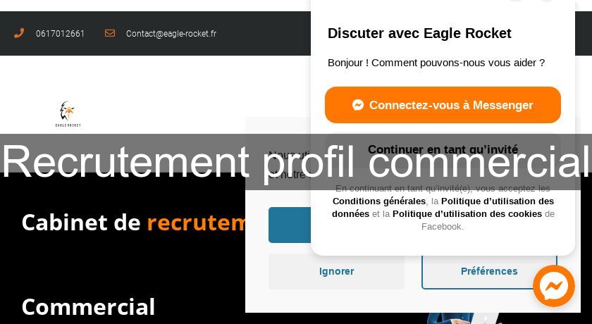Recrutement profil commercial Recrutement profil commercial