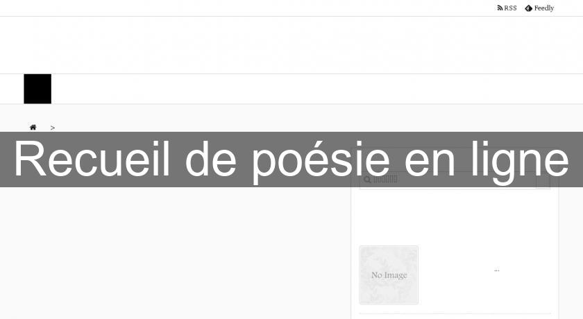 Recueil de poésie en ligne