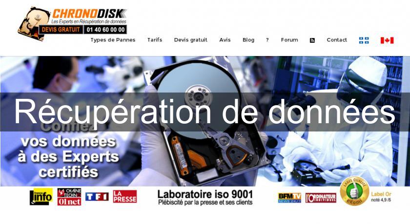 Récupération de données Récupération de données