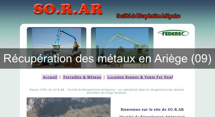 Récupération des métaux en Ariège (09) Récupération des métaux en Ariège (09)