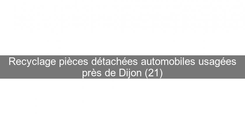 Recyclage pièces détachées automobiles usagées près de Dijon (21) Recyclage pièces détachées automobiles usagées près de Dijon (21)