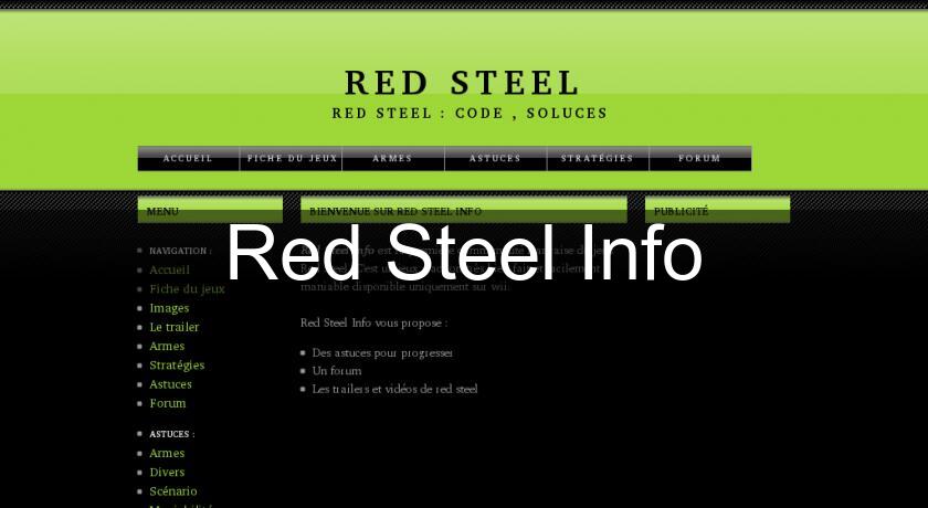 Red Steel Info Red Steel Info