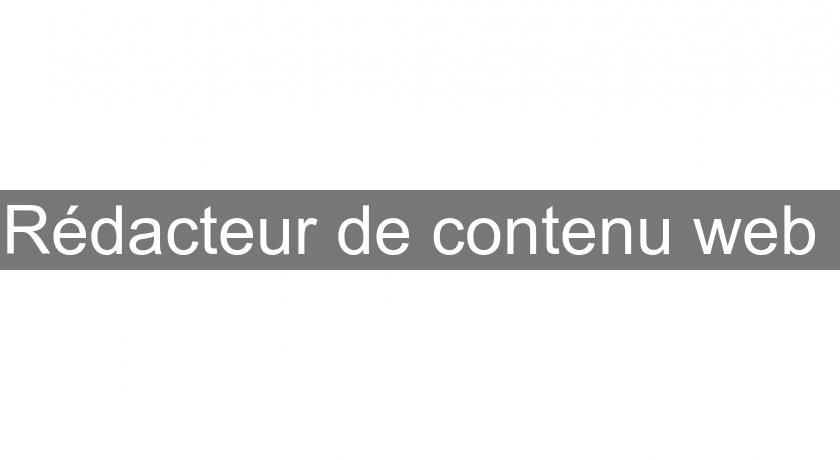 Rédacteur de contenu web Rédacteur de contenu web