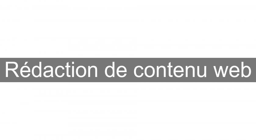 Rédaction de contenu web