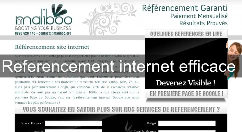 Referencement internet efficace 