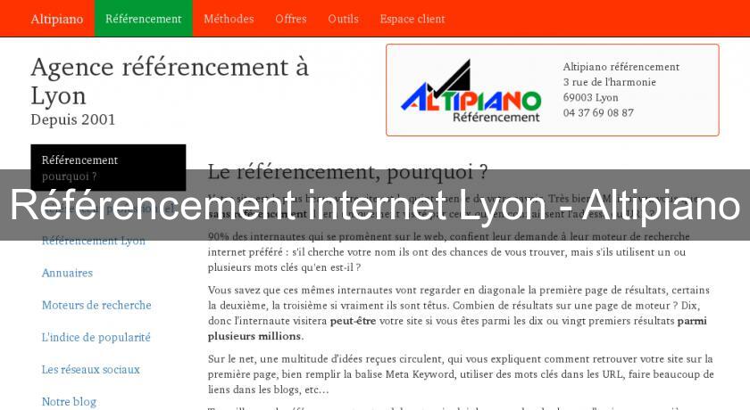 Référencement internet Lyon - Altipiano Référencement internet Lyon - Altipiano