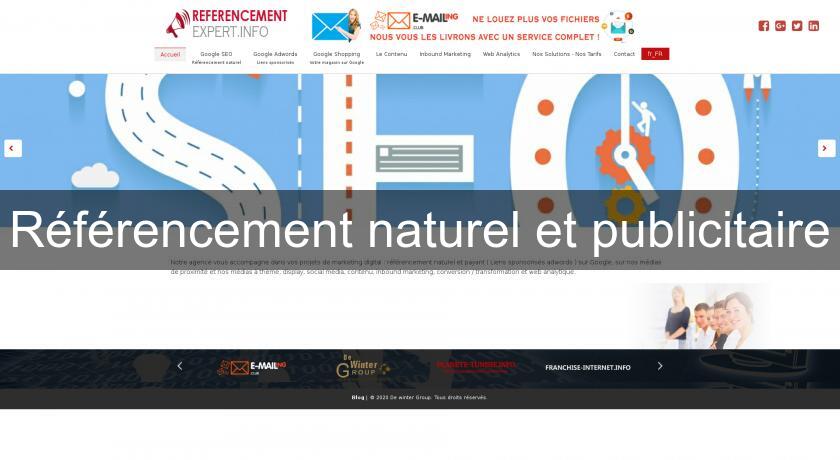 Référencement naturel et publicitaire Référencement naturel et publicitaire