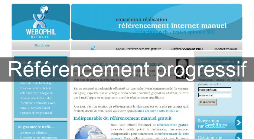 Référencement progressif