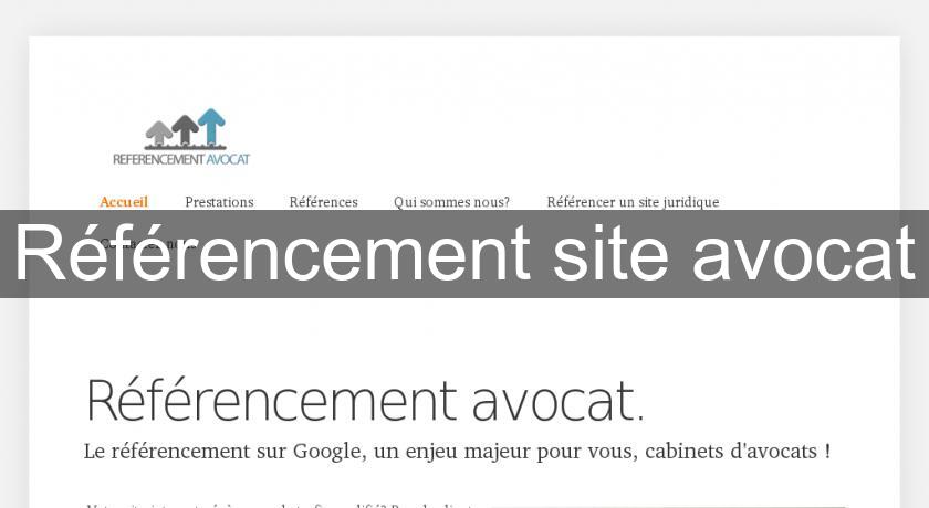 Référencement site avocat