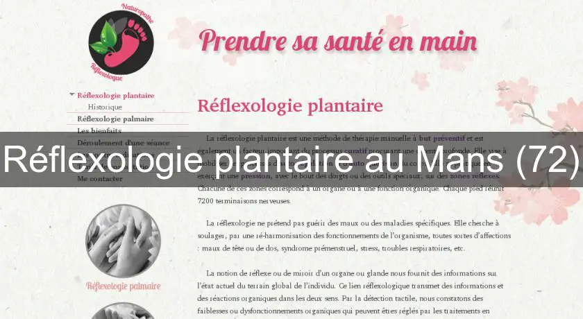 Réflexologie plantaire au Mans (72)