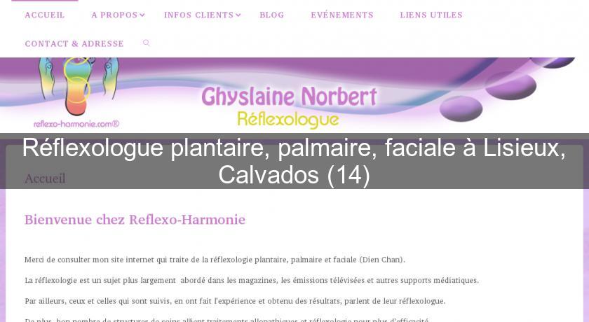 Réflexologue plantaire, palmaire, faciale à Lisieux, Calvados (14) Réflexologue plantaire, palmaire, faciale à Lisieux, Calvados (14)