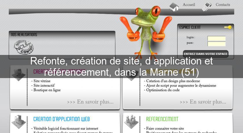 Refonte, création de site, d'application et référencement, dans la Marne (51) Refonte, création de site, d'application et référencement, dans la Marne (51)