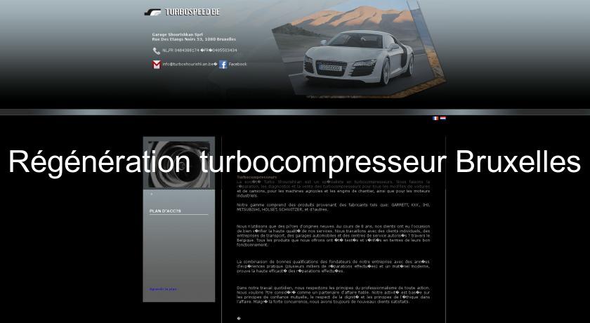 Régénération turbocompresseur Bruxelles