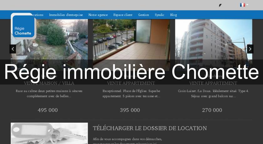 Régie immobilière Chomette