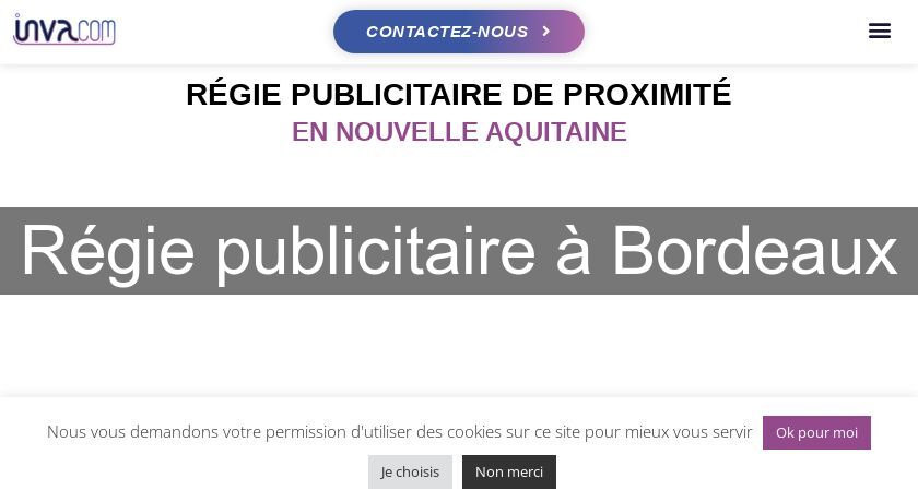 Régie publicitaire à Bordeaux Régie publicitaire à Bordeaux