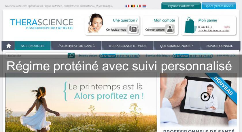 Régime protéiné avec suivi personnalisé Régime protéiné avec suivi personnalisé