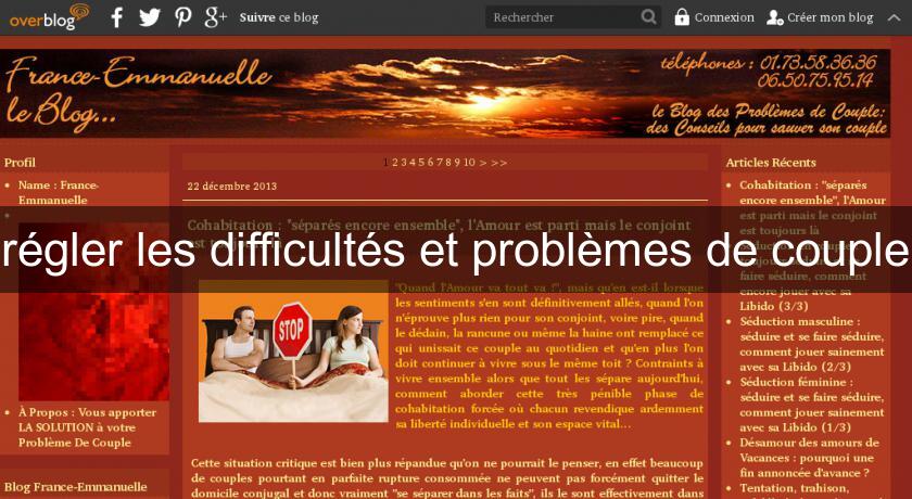 régler les difficultés et problèmes de couple régler les difficultés et problèmes de couple