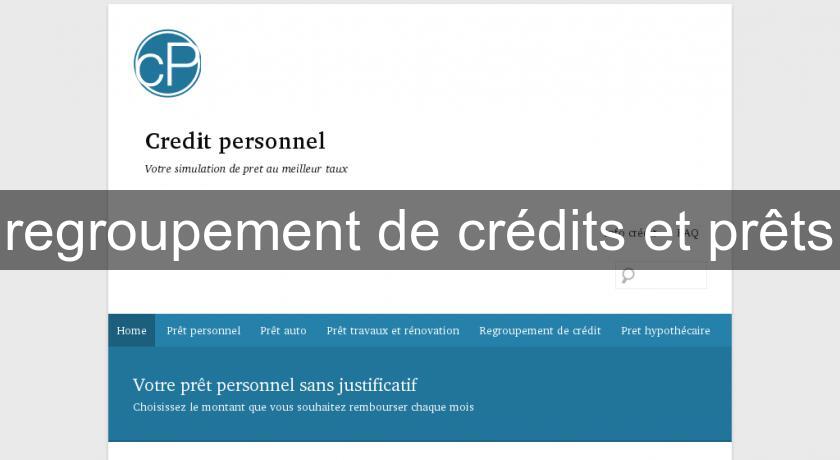 regroupement de crédits et prêts regroupement de crédits et prêts