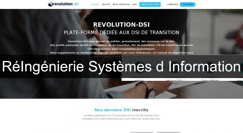 RéIngénierie Systèmes d'Information RéIngénierie Systèmes d'Information