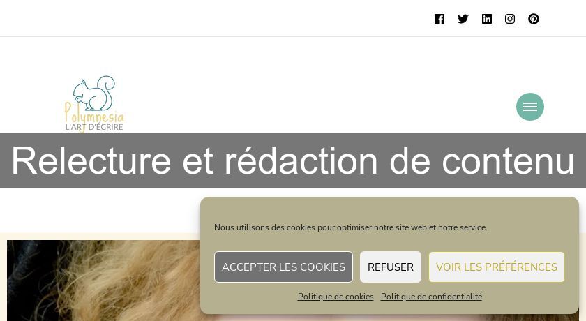 Relecture et rédaction de contenu Relecture et rédaction de contenu