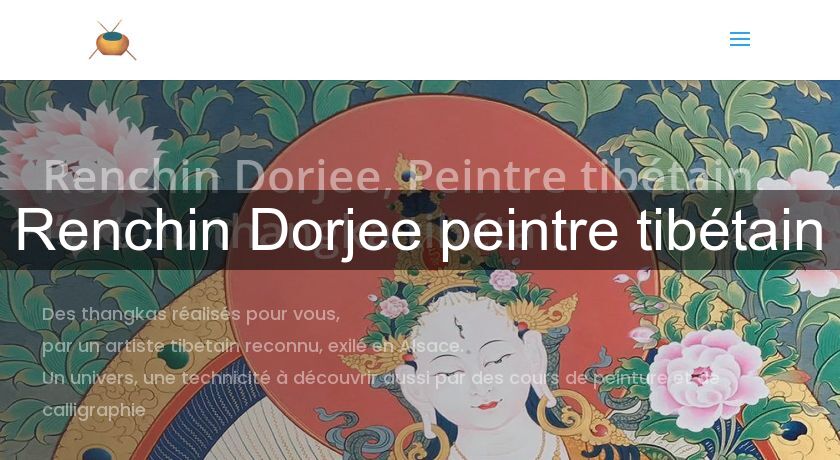 Renchin Dorjee peintre tibétain