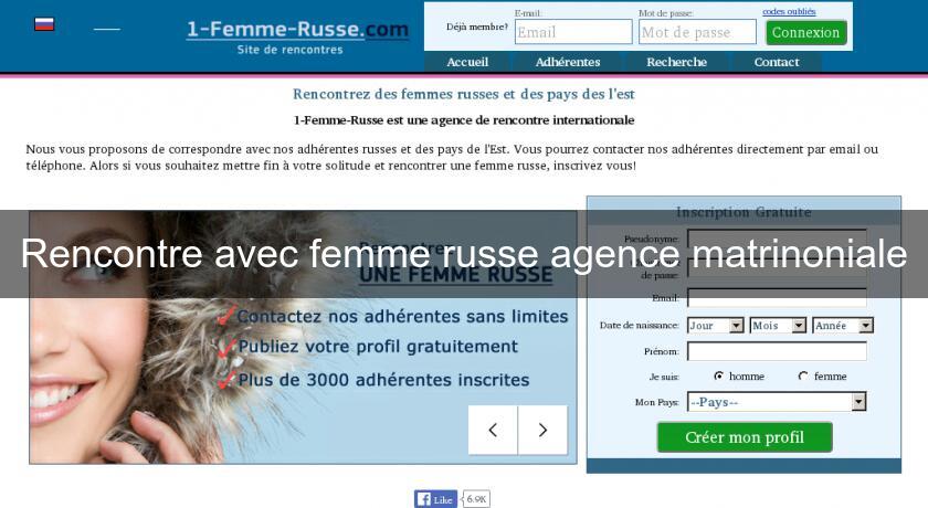 Rencontre avec femme russe agence matrinoniale