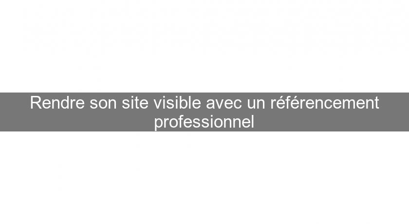 Rendre son site visible avec un référencement professionnel