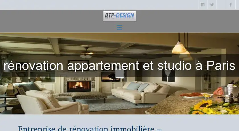 rénovation appartement et studio à Paris