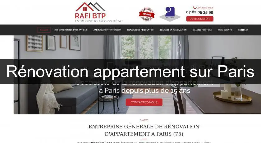Rénovation appartement sur Paris