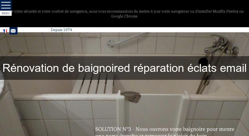 Rénovation de baignoired réparation éclats email Rénovation de baignoired réparation éclats email