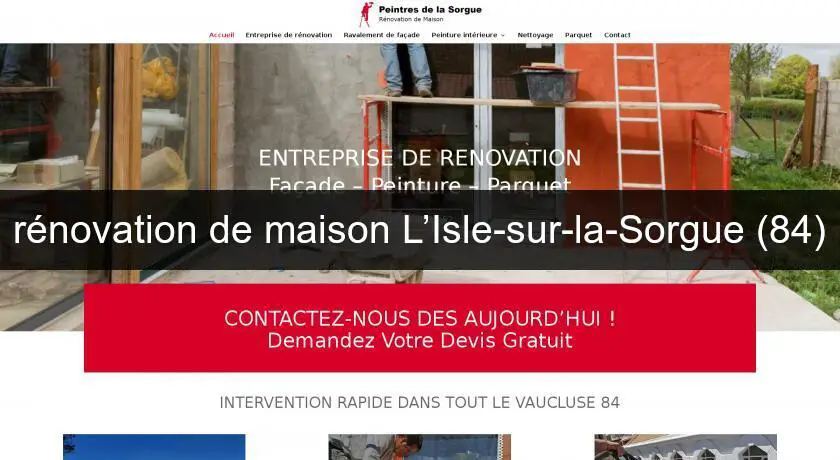rénovation de maison L’Isle-sur-la-Sorgue (84)