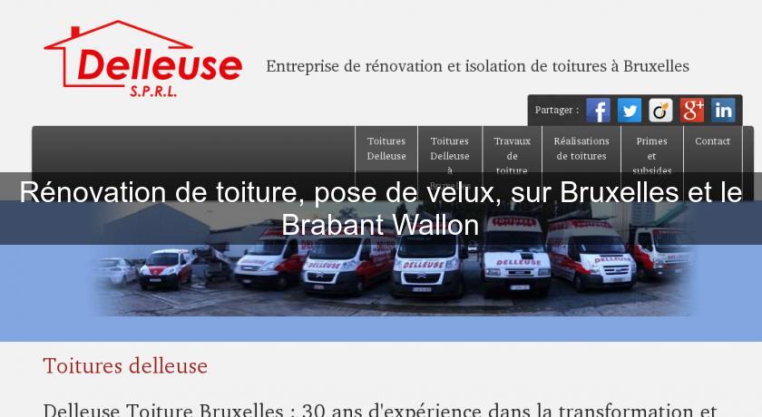 Rénovation de toiture, pose de velux, sur Bruxelles et le Brabant Wallon