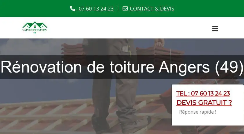 Rénovation de toiture Angers (49)