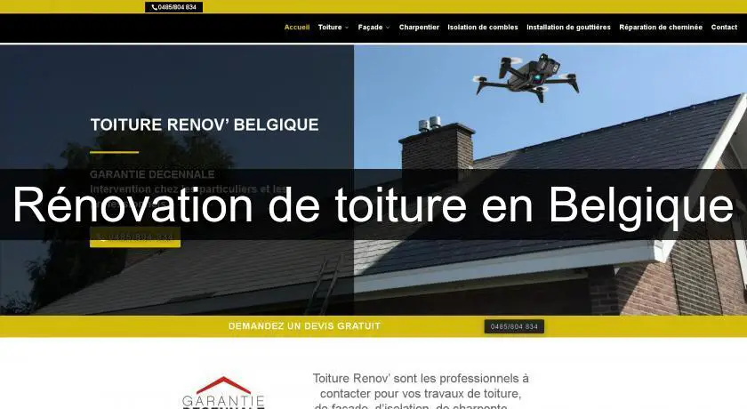 Rénovation de toiture en Belgique