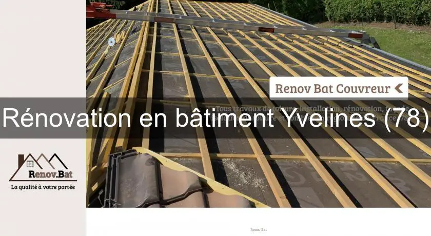 Rénovation en bâtiment Yvelines (78)