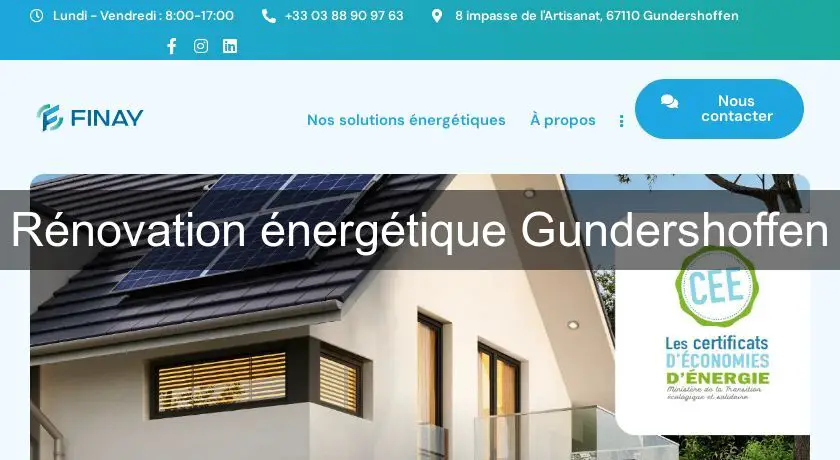 Rénovation énergétique Gundershoffen