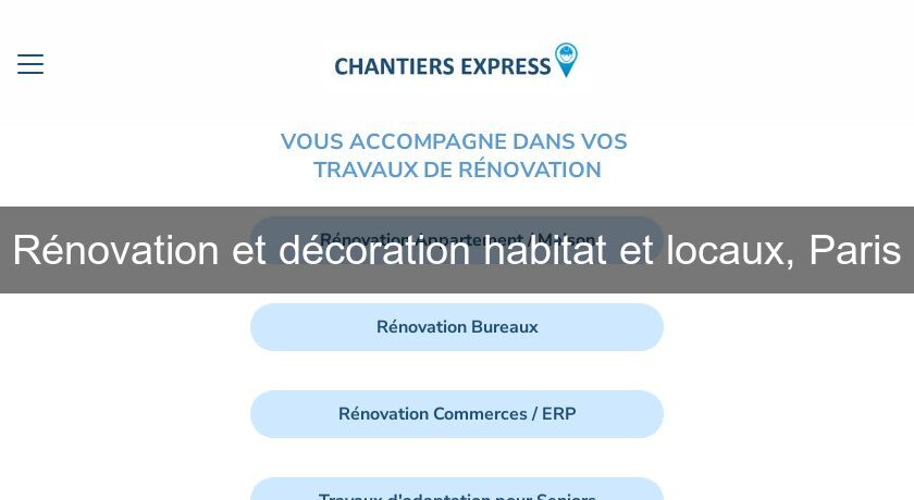 Rénovation et décoration habitat et locaux, Paris