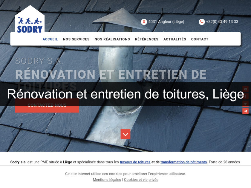 Rénovation et entretien de toitures, Liège Rénovation et entretien de toitures, Liège