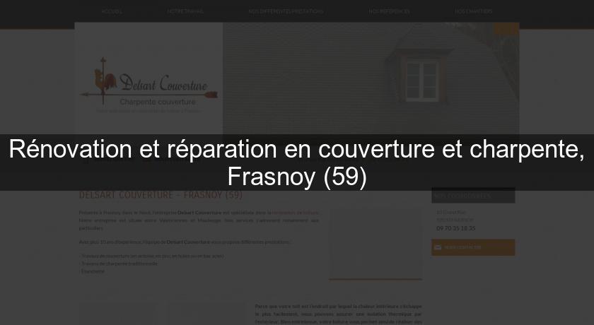 Rénovation et réparation en couverture et charpente, Frasnoy (59)