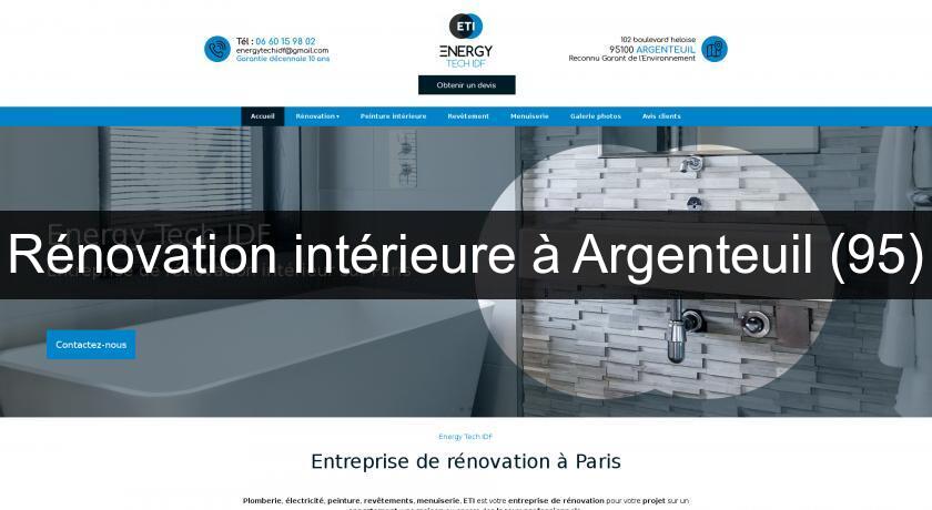 Rénovation intérieure à Argenteuil (95)
