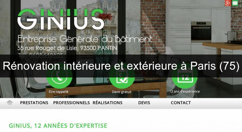 Rénovation intérieure et extérieure à Paris (75) Rénovation intérieure et extérieure à Paris (75)