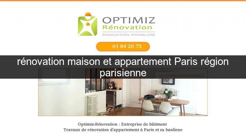 rénovation maison et appartement Paris région parisienne