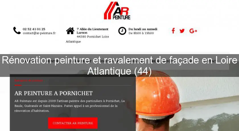 Rénovation peinture et ravalement de façade en Loire Atlantique (44)