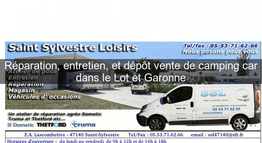 Réparation, entretien, et dépôt vente de camping car dans le Lot et Garonne Réparation, entretien, et dépôt vente de camping car dans le Lot et Garonne