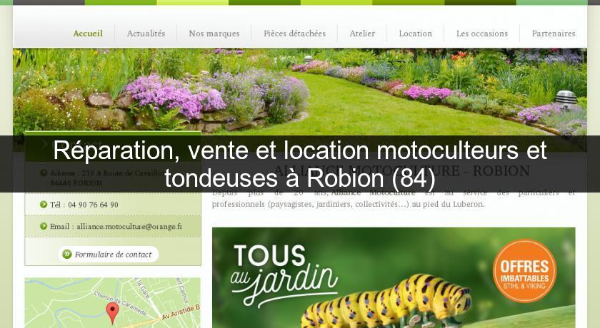 Réparation, vente et location motoculteurs et tondeuses à Robion (84)